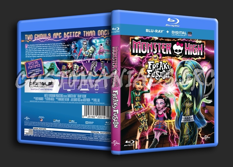 Monster High Freaky Fusion blu-ray cover