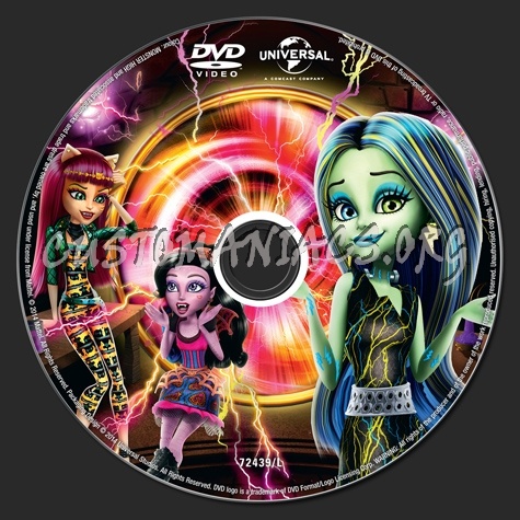 Monster High Freaky Fusion dvd label