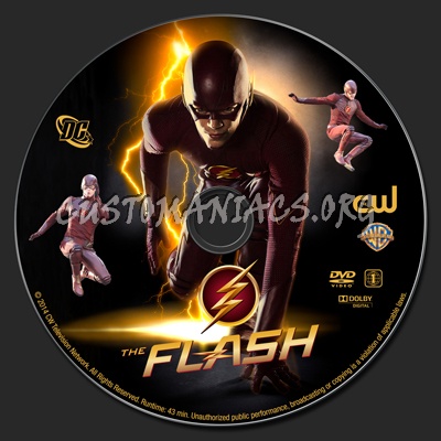 The Flash (2014) dvd label