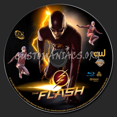The Flash (2014) blu-ray label