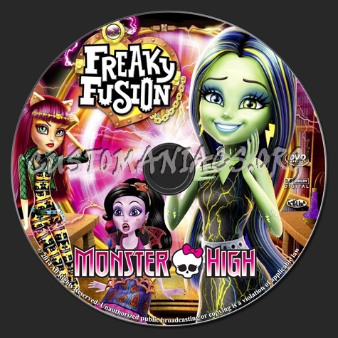 Monster High Freaky Fusion dvd label