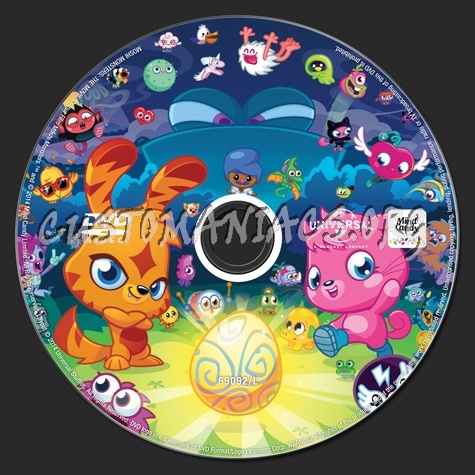 Moshi Monsters dvd label