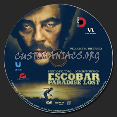 Escobar: Paradise Lost dvd label
