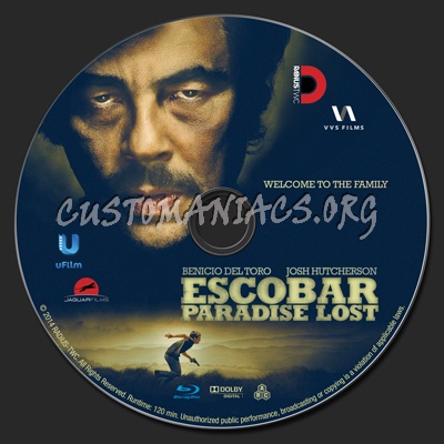 Escobar: Paradise Lost blu-ray label
