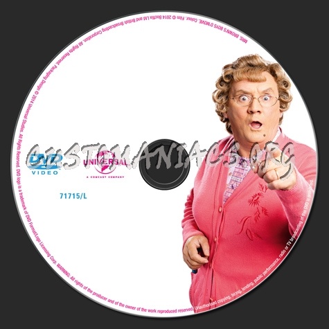 Mrs Brown's Boys D'Movie dvd label