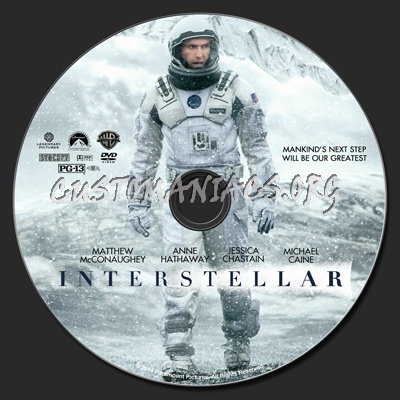 Interstellar dvd label