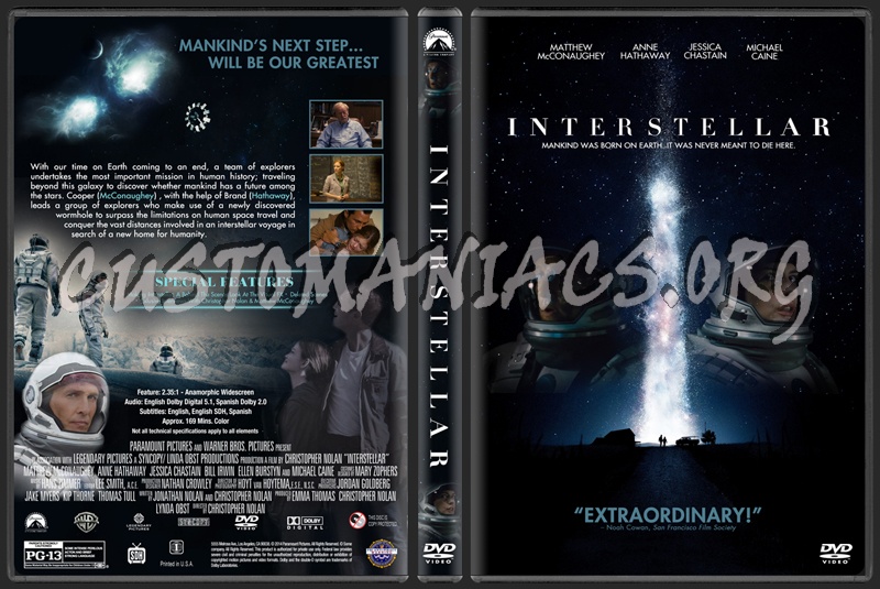 Interstellar dvd cover