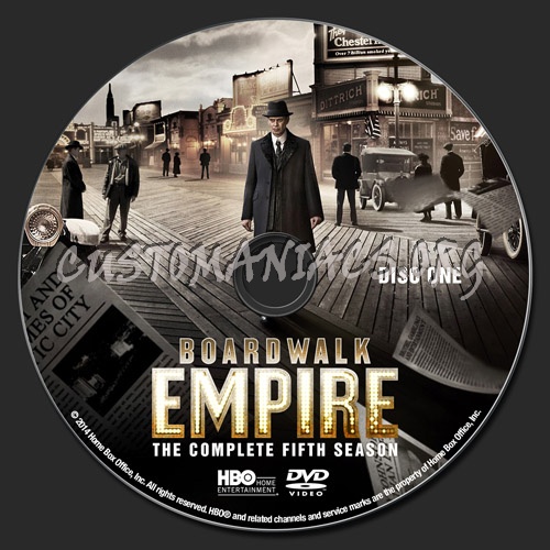 Boardwalk Empire Season 5 dvd label