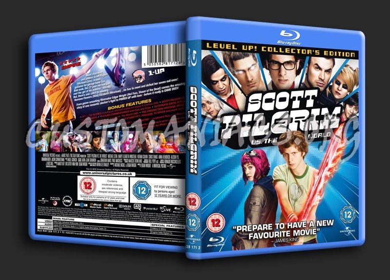 Scott Pilgrim vs the World blu-ray cover