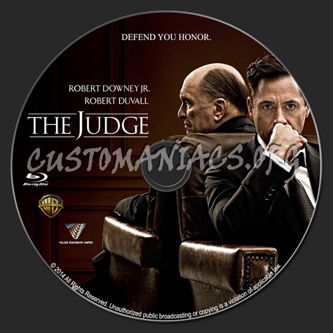 The Judge (2014) blu-ray label