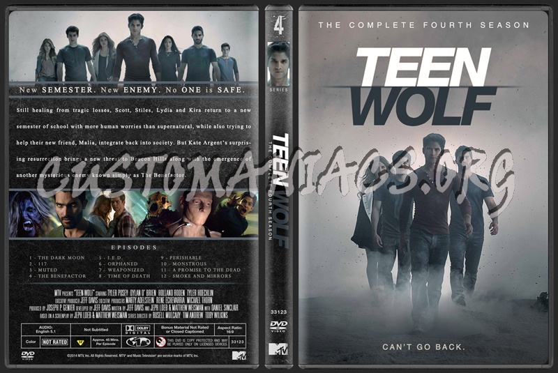 Teen Wolf - The Complete Fourth Season dvd cover