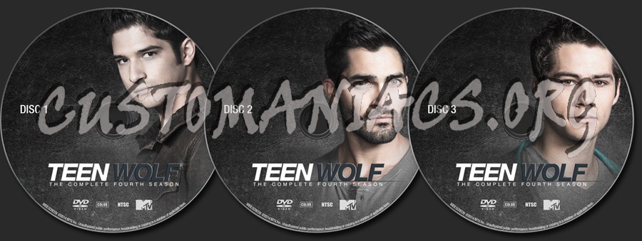 Teen Wolf - The Complete Fourth Season dvd label