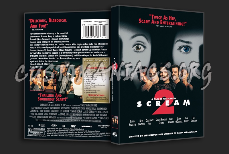 Scream 2 dvd cover