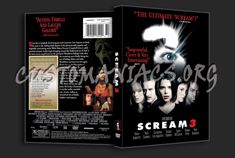 Scream 3 dvd cover