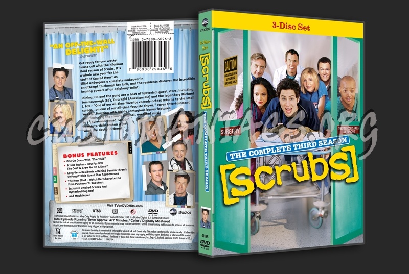 Scrubs Season 3 dvd cover DVD Covers Labels by Customaniacs id 217967 free download highres dvd cover