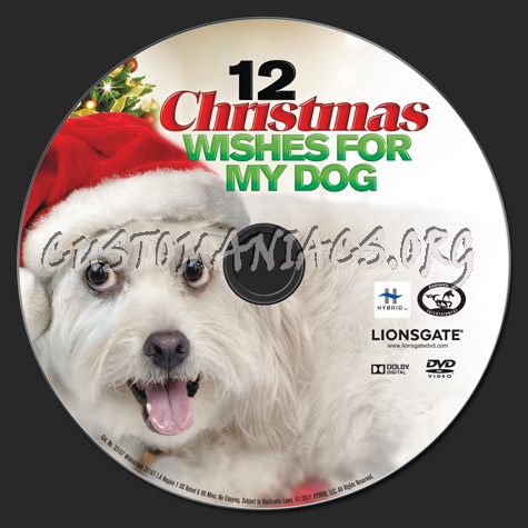 12 Christmas Whishes For My Dog dvd label