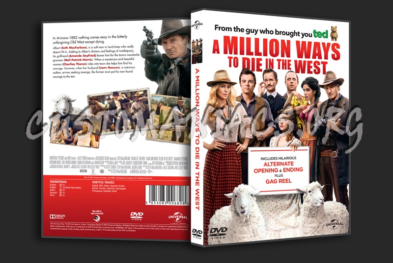 A Million Ways To Die In the West dvd cover