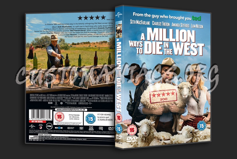 A Million Ways To Die In the West dvd cover