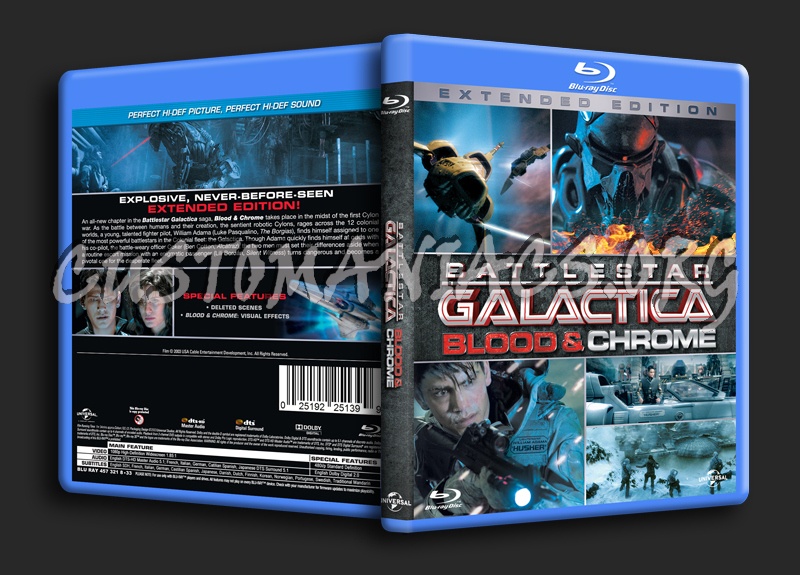 Battlestar Galactica Blood & Chrome blu-ray cover