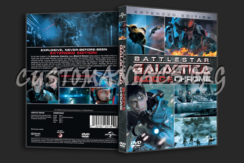 Battlestar Galactica Blood & Chrome dvd cover