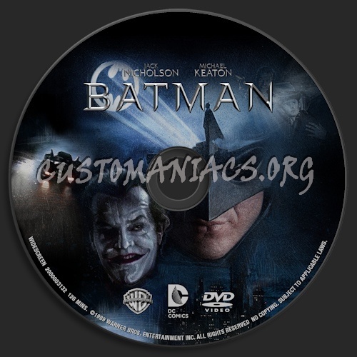 Batman dvd label
