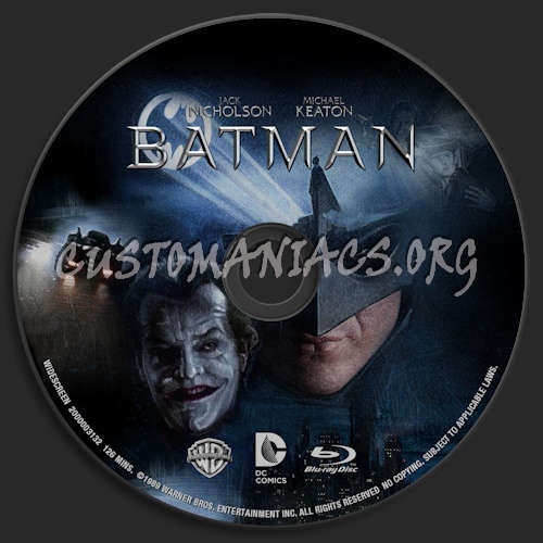 Batman blu-ray label