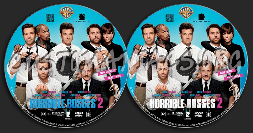 Horrible Bosses 2 dvd label