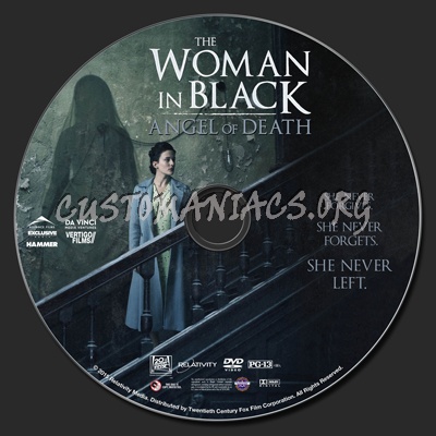 The Woman In Black Angel Of Death dvd label