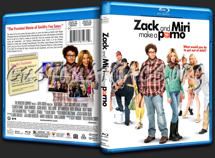 Zack and Miri Make a Porno blu-ray cover