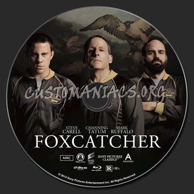 Foxcatcher blu-ray label