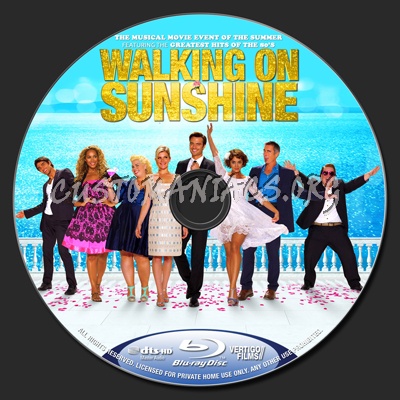 Walking on Sunshine blu-ray label