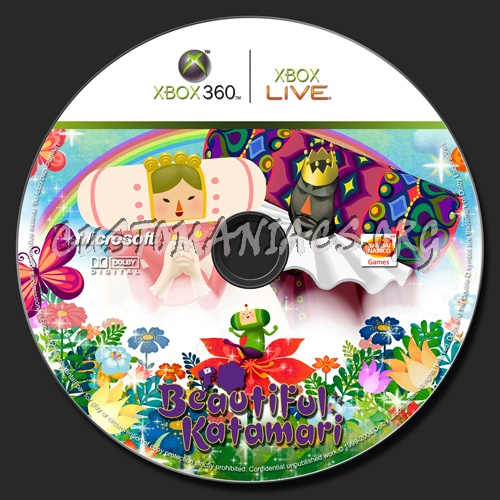 Beautiful Katamari dvd label