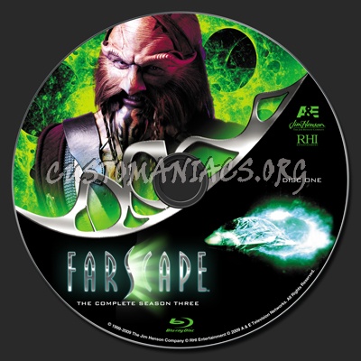 Farscape Season 3 blu-ray label