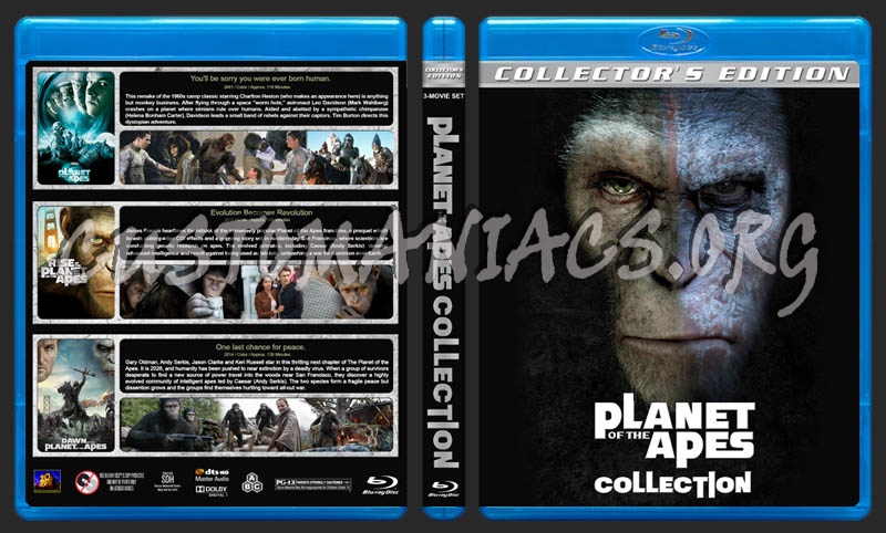 Planet of the Apes Collection blu-ray cover
