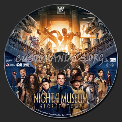 Night At The Museum: Secret Of The Tomb dvd label