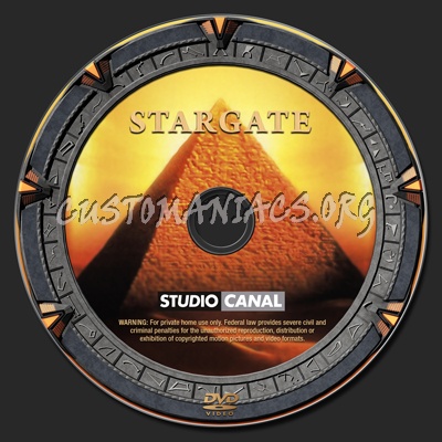 Stargate : Original Movie dvd label