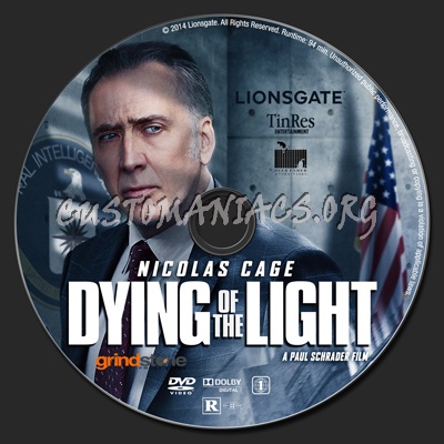 Dying of the Light dvd label