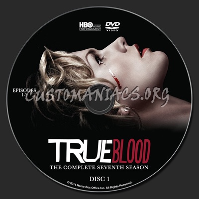 True Blood Season 7 dvd label