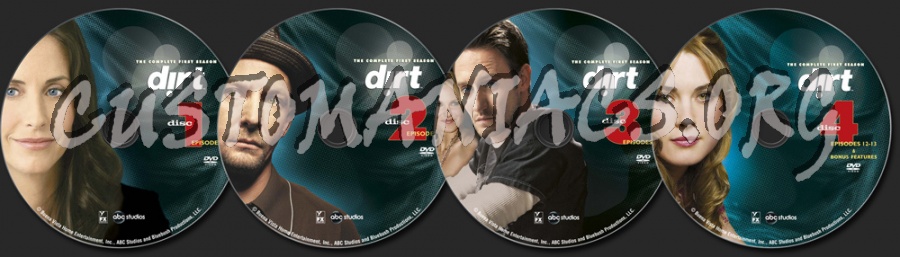 Dirt Season 1 dvd label