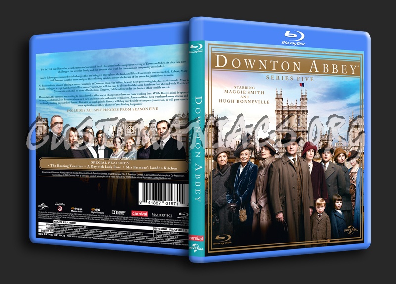 Downton Abbey Series 5 blu-ray cover
