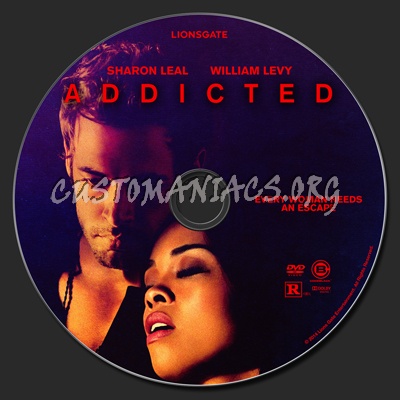 Addicted (2014) dvd label