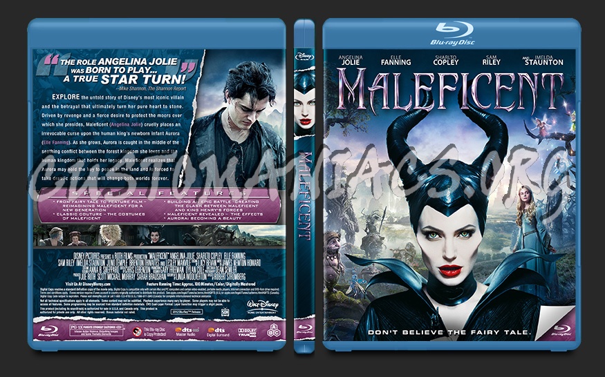 Maleficent blu-ray cover