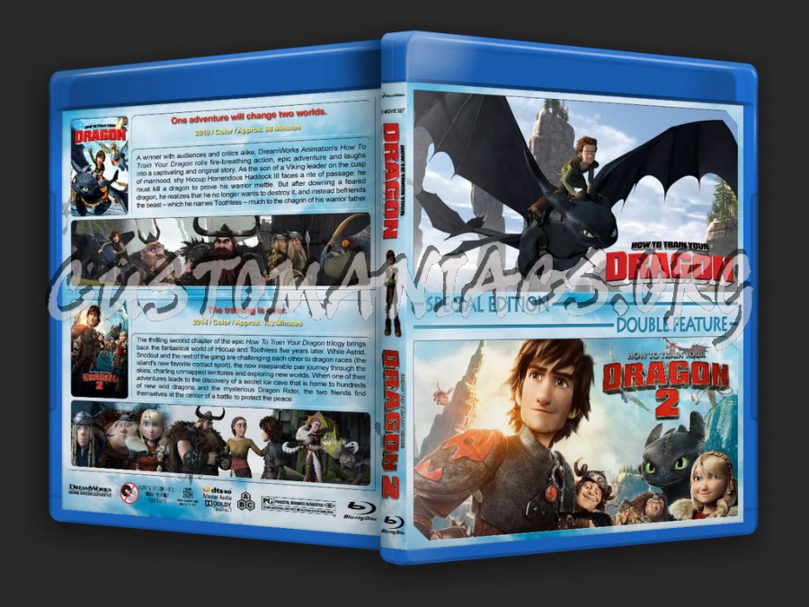 How to Train Your Dragon Double Feature blu-ray cover