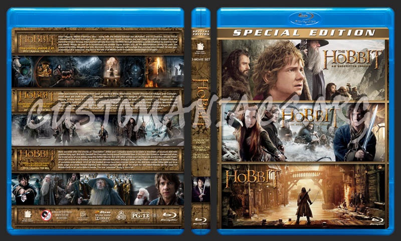 The Hobbit Trilogy blu-ray cover