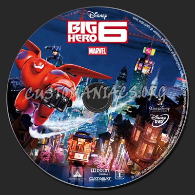 Big Hero 6 dvd label