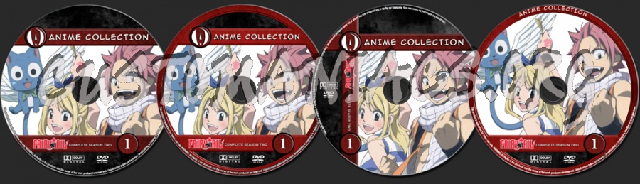 Anime Collection Fairy Tail Complete Season Two dvd label