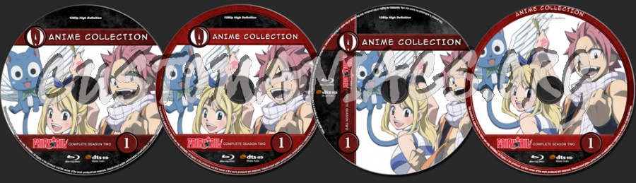 Anime Collection Fairy Tail Complete Season Two blu-ray label