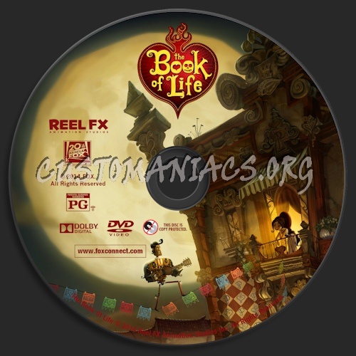 The Book of Life dvd label