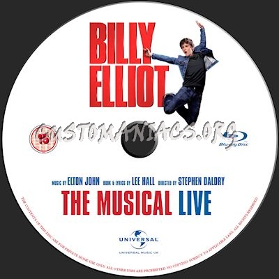 Billy Elliot: The Musical Live blu-ray label