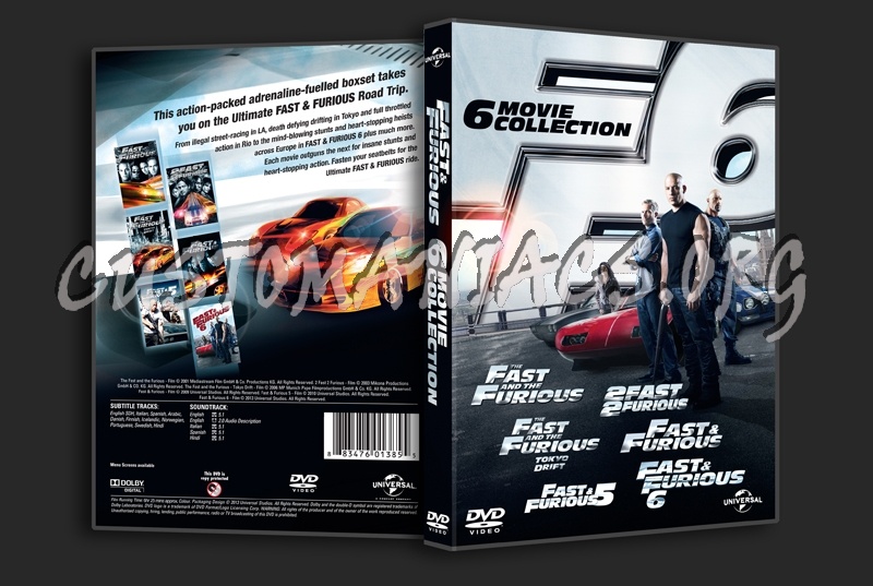 Fast & Furious 6 Movie Collection dvd cover